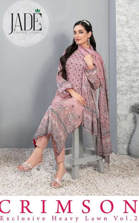 Crimson Lawn Vol-2 by Jade